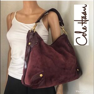 COLE HAAN SUEDE BOHO BAG